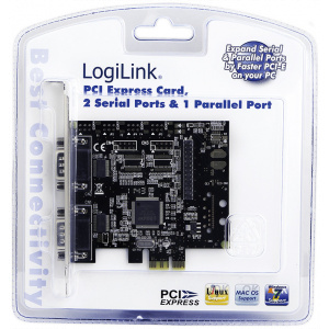 I/O vezérlő kártya PCI-Express (2 soros + 1 párhuzamos port) - Logilink #2