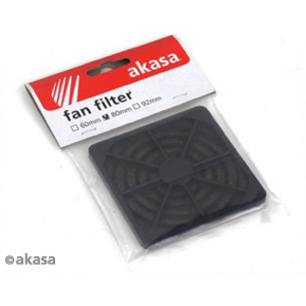 Szűrő előtét ventilátorhoz - Műanyag kereten mosható szűrő, 12cm-es (Akasa) #4