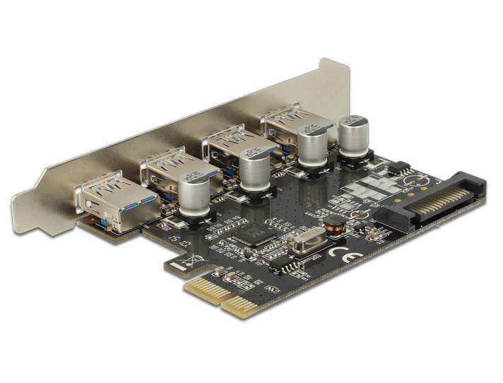 USB 3.0 vezérlő kártya PCI-Express x1 (4 port) - DeLock #2