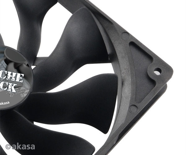14 cm hűtőventilátor Akasa Apache Black ultrahalk #2
