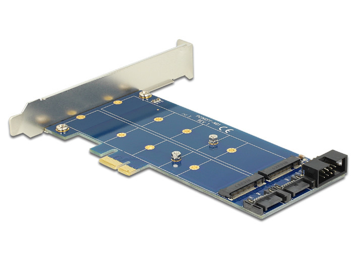 Delock PCI Express x4 Kártya > 2 x belső M.2 SSD-hez #2