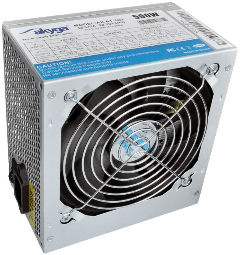 Akyga BASIC (AK-B1-500E) 500W tápegység (12cm hűtővel, OEM) #2