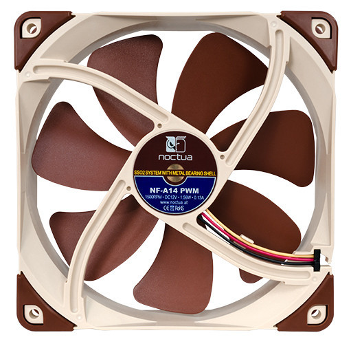 14 cm hűtőventilátor Noctua NF-A14 PWM, extra halk #3