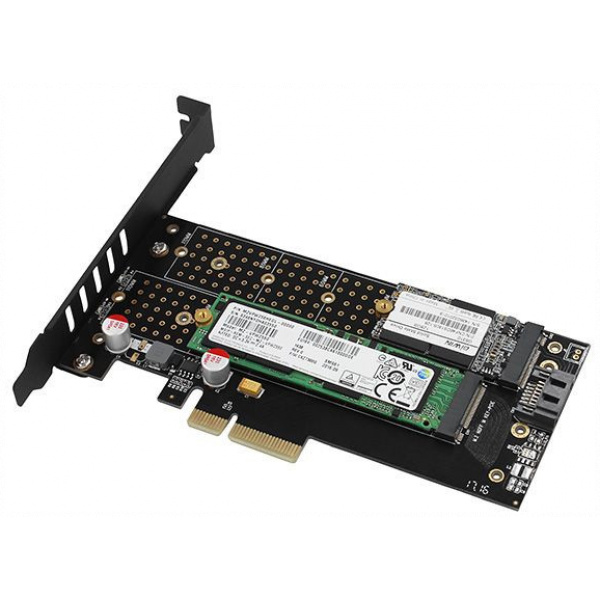 Axagon PCI Express x16 Kártya hűtővel > 2 x belső NVME M.2 SSD-hez PCEM2-DC #4