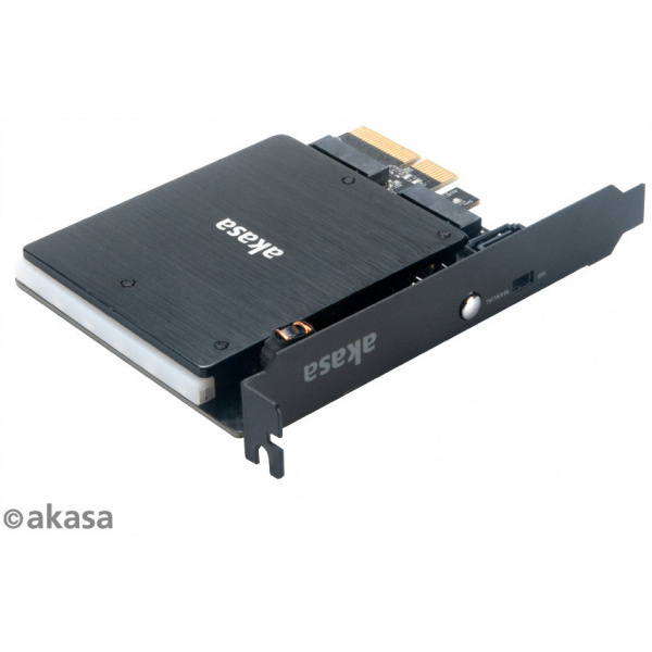 Akasa PCI Express x4 adapterkártya > 2 x belső M.2 SSD-hez, RGB LED-el #3