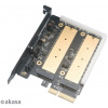 Akasa PCI Express x4 adapterkártya > 2 x belső M.2 SSD-hez, RGB LED-el #4