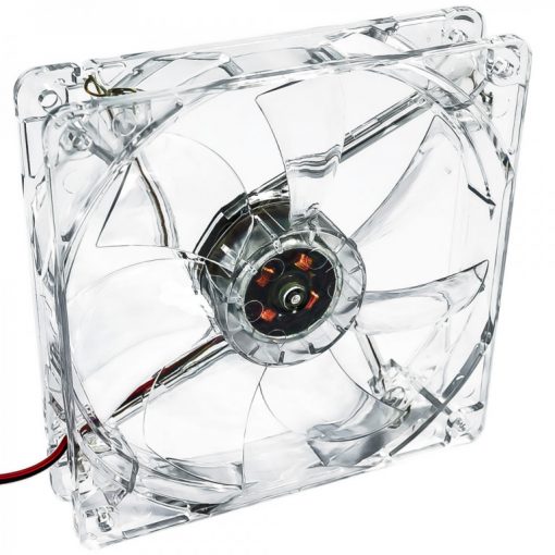 12 cm hűtőventilátor Akyga AW-12A - kék LED-es (világít) #2