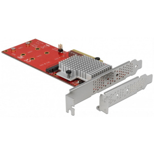 Delock PCI Express x8 Kártya > 2 x belső NVMe M.2 SSD-hez (alacsony profillal) #2