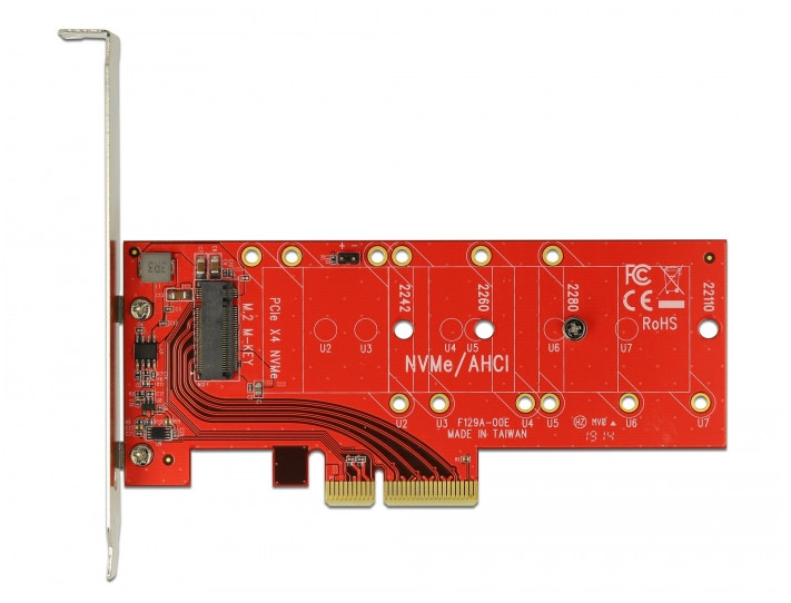 Delock PCI Express x4 Kártya > 1 x belső NVMe M.2 SSD-hez, 110 mm hűtőbordával #4