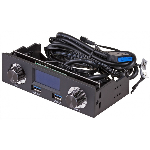 Akyga AK-CA-24 2 csatornás hűtővezérlő LCD kijelzővel, 5,25" helyre #2