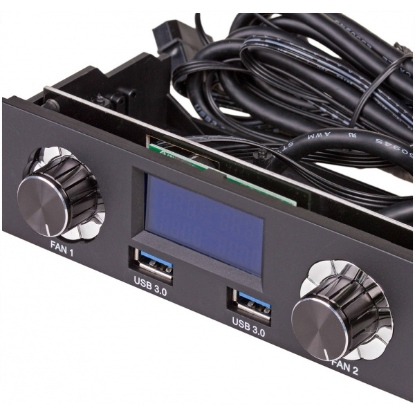 Akyga AK-CA-24 2 csatornás hűtővezérlő LCD kijelzővel, 5,25" helyre #3