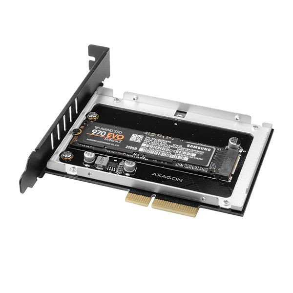 Axagon PCI Express x4 Kártya hűtővel > 1 x belső NVME M.2 SSD-hez PCEM2-NC #5