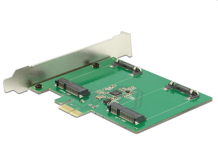 Delock PCI Express x1 Kártya > 2 x belső mSATA SSD-hez #2