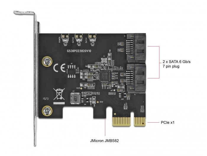 SATA3 Raid vezérlő PCI-Express, 2 belső port (DeLock) 90431 #4