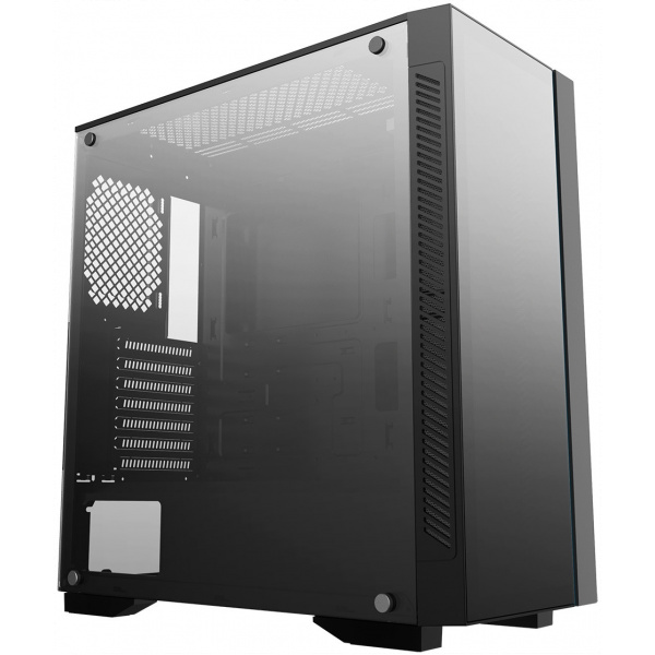 DeepCool Matrexx 55 V3 ház RGB csíkkal, üveg oldallappal (fekete) #2