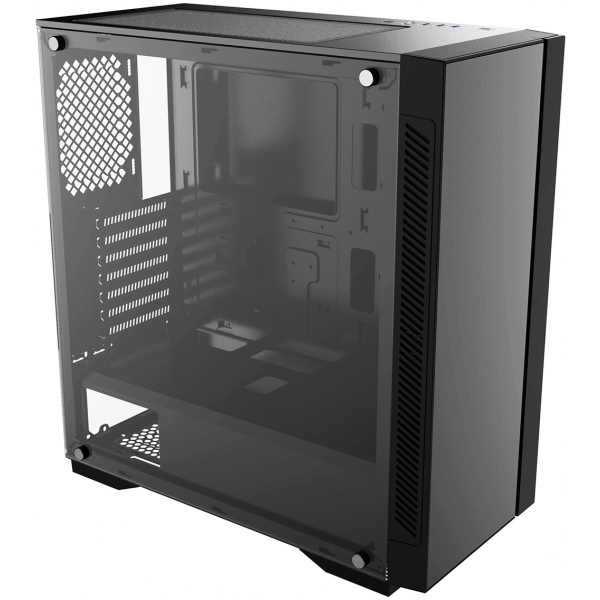DeepCool Matrexx 55 V3 ház RGB csíkkal, üveg oldallappal (fekete) #3