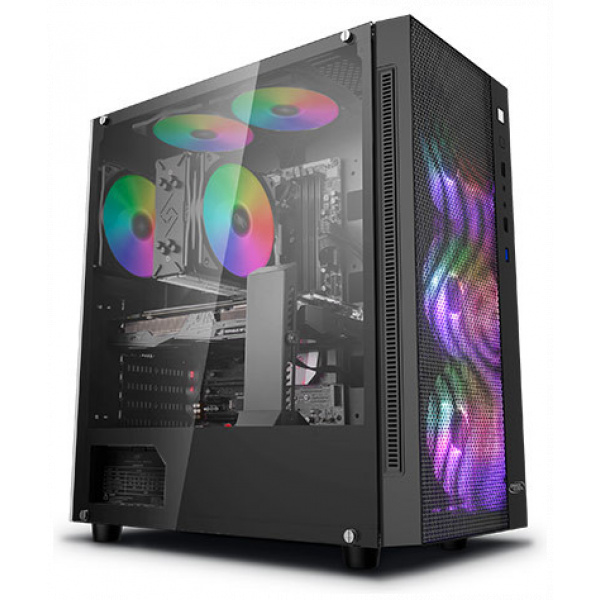 DeepCool Matrexx 55 Mesh ADD-RGB 4F ház, üveg oldallappal (fekete) #6