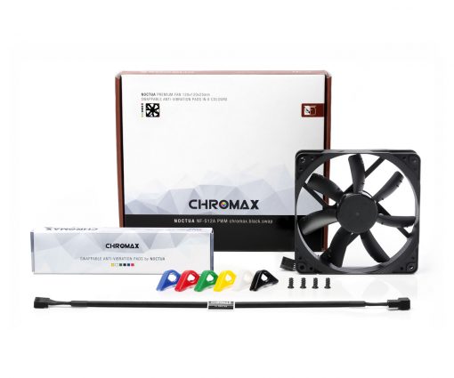 12 cm hűtőventilátor Noctua NF-S12A PWM chromax.black.swap #3
