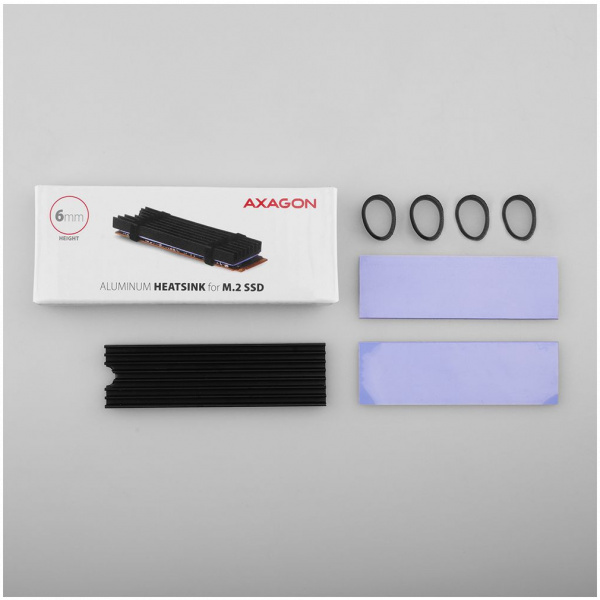 Axagon CLR-M2L6 M.2 SSD (2280) hűtőborda (6 mm magas) #5