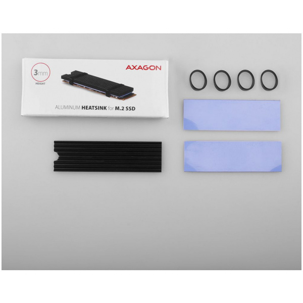 Axagon CLR-M2L3 M.2 SSD (2280) hűtőborda (3 mm magas) #5