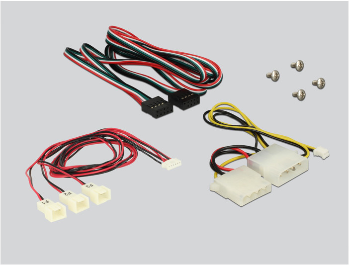 Delock USB panel 3,5" helyre, 2 USB 2.0 porttal, ventilátor vezérléssel #3