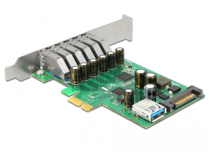 USB 3.0 vezérlő kártya PCI-Express x1 (6+1 port) - DeLock #2
