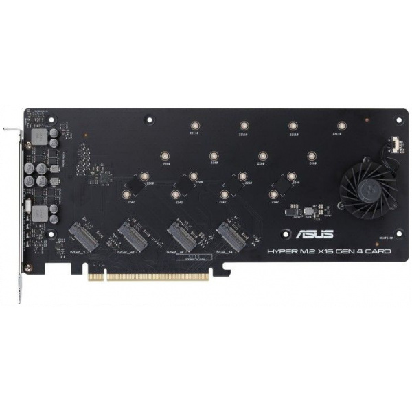 Asus Hyper M.2 x16 Gen 4 kártya > 4 x belső NVME M.2 SSD-hez #3
