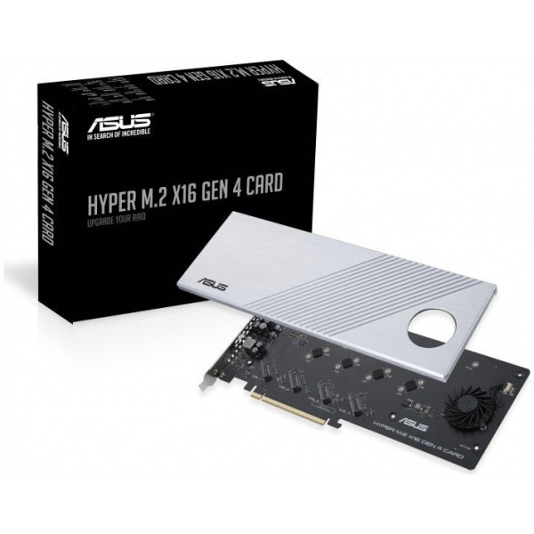 Asus Hyper M.2 x16 Gen 4 kártya > 4 x belső NVME M.2 SSD-hez #4