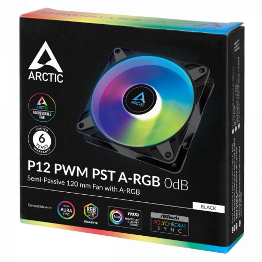 12 cm hűtőventilátor Arctic P12 PWM PST A-RGB 0dB #5