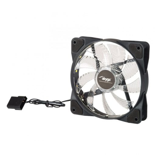 12 cm hűtőventilátor Akyga AW-12D-LED - Multicolor LED-es #2