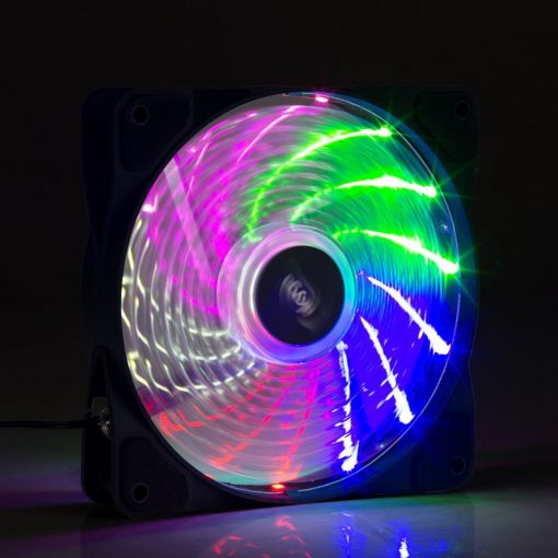 12 cm hűtőventilátor Akyga AW-12D-LED - Multicolor LED-es #3