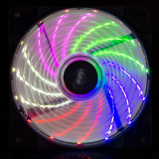 12 cm hűtőventilátor Akyga AW-12D-LED - Multicolor LED-es #4