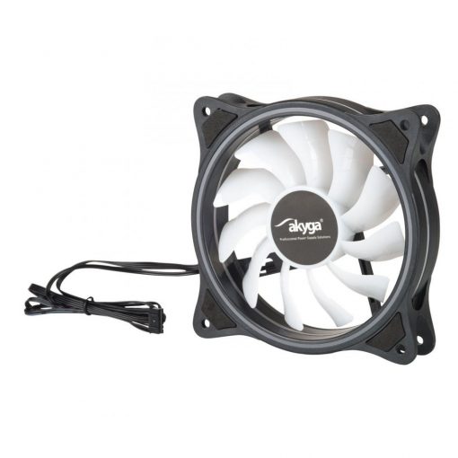 12 cm hűtőventilátor Akyga AW-12D-RGB - RGB LED-es, Mini 6 pin csatlakozóval #2