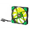 12 cm hűtőventilátor Akyga AW-12E - zöld LED-es (világít) #2