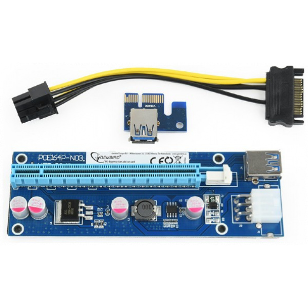 Gembird Riser Mining Kit (PCI-e x1 > PCI-e x16) 60cm kábellel #2
