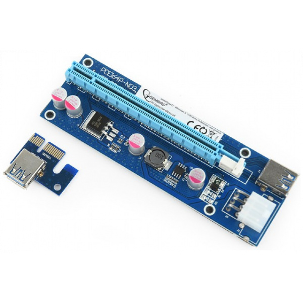 Gembird Riser Mining Kit (PCI-e x1 > PCI-e x16) 60cm kábellel #3