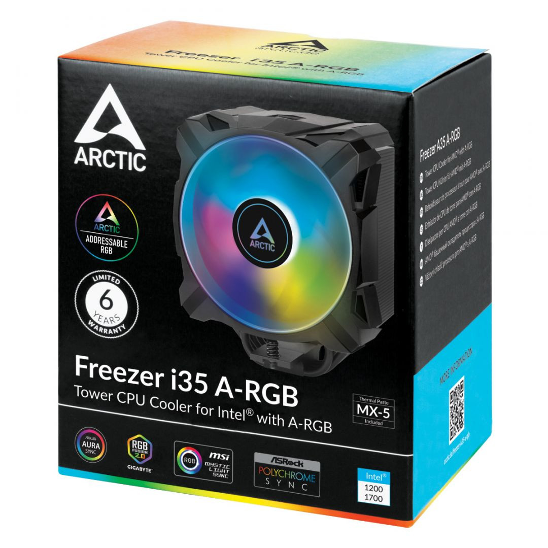 Arctic Freezer i35 A-RGB CPU hűtő (Intel 115x, 1200, 1700) #8