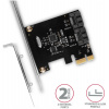 SATA3 vezérlő PCI-Express, 2 belső port (Axagon PCES-SA2N) #3