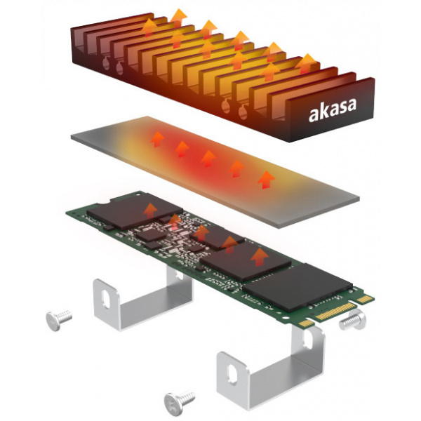 Akasa Gecko Pro M.2 SSD (2280) hűtőborda #5