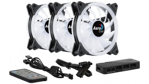 12 cm ventilátor szett (3db)+vezérlő Aerocool Duo 12 Pro ARGB LED #5