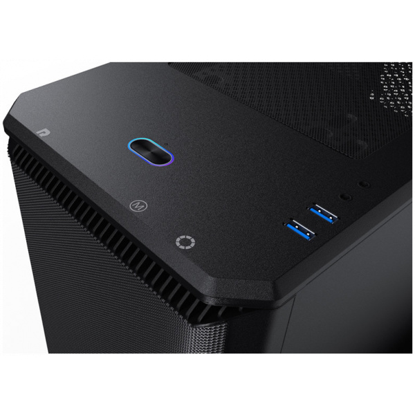 Phanteks Eclipse P400A ház üveg oldallappal, Mesh előlappal (fekete) #3