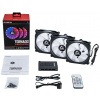12 cm ventilátor szett (3db)+vezérlő Chieftec Tornado RGB LED-es #6