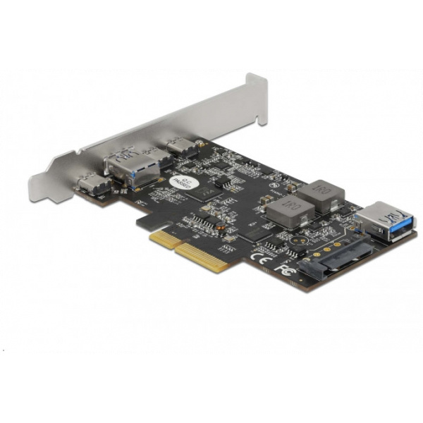 Delock USB 3.2 Gen 2 vezérlő kártya PCIe x4 (3x USB-C + 1x USB-A port) #2