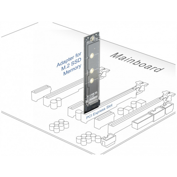 Delock PCI Express x1 > M.2 M-kulcs átalakító (M.2 NVMe SSD-hez) #4