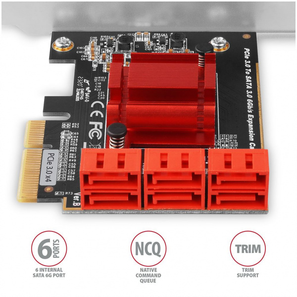 SATA3 Raid vezérlő PCI-Express (6 belső port (Axagon) #4