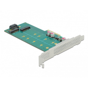 Delock PCI Express x4 Kártya > 1x M.2 aljzat (B nyílás) + 1x NVMe M.2 aljzat #2