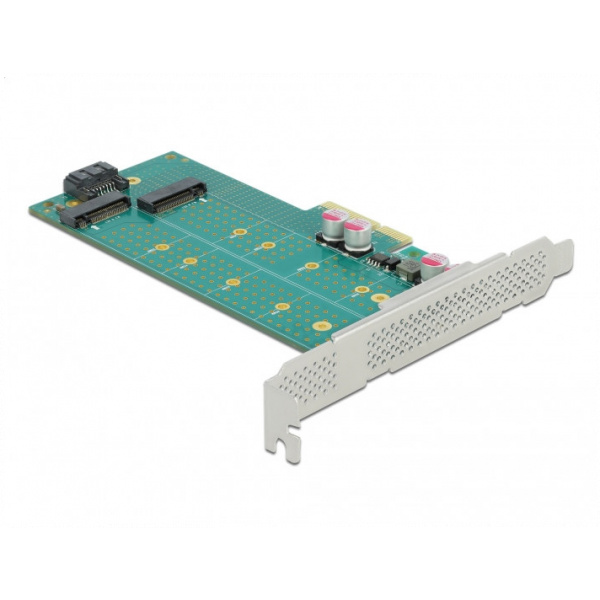 Delock PCI Express x4 Kártya > 1x M.2 aljzat (B nyílás) + 1x NVMe M.2 aljzat #2