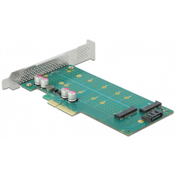 Delock PCI Express x4 Kártya > 1x M.2 aljzat (B nyílás) + 1x NVMe M.2 aljzat #3
