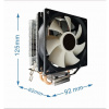 Gembird Huracan X60 CPU hűtő univerzális #7