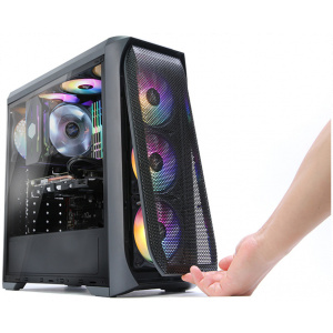 Zalman N5 MF RGB ház plexi oldallappal (fekete) #2